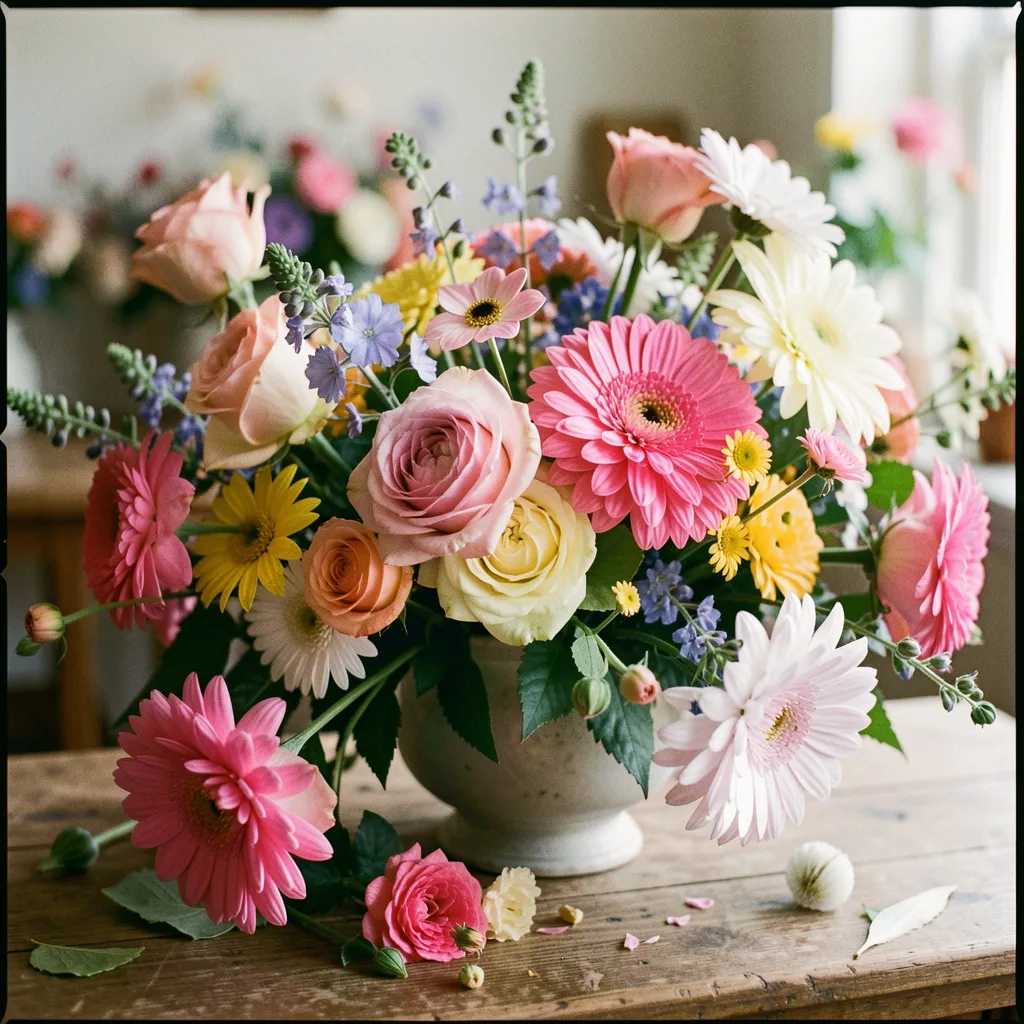 Natuurlijk gedroogde bloemen